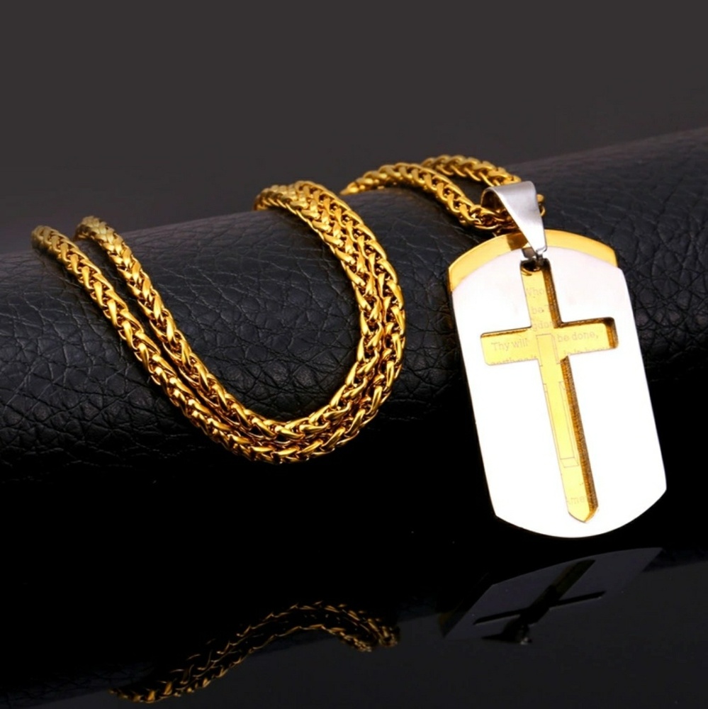 Dog tag cross